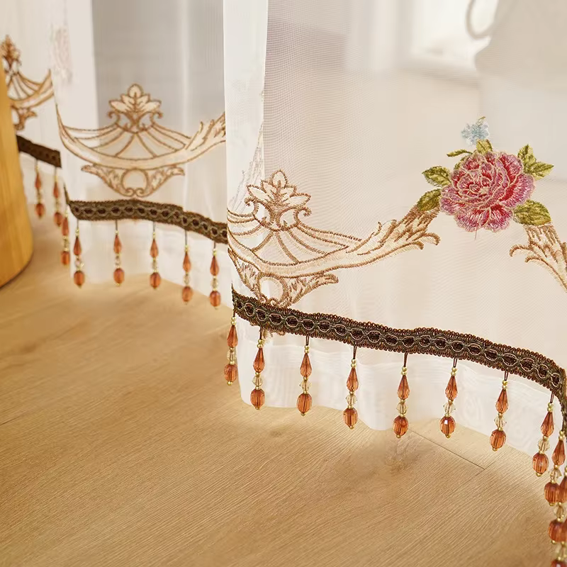 Rideaux occultants en jacquard de haute précision, style européen, salon, chambre à coucher, décorat