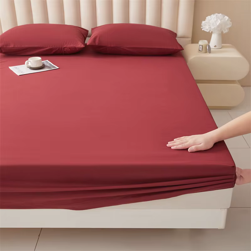 Drap-housse élastique imperméable pour Couple, drap de lit Double, linge de lit, protection de matel