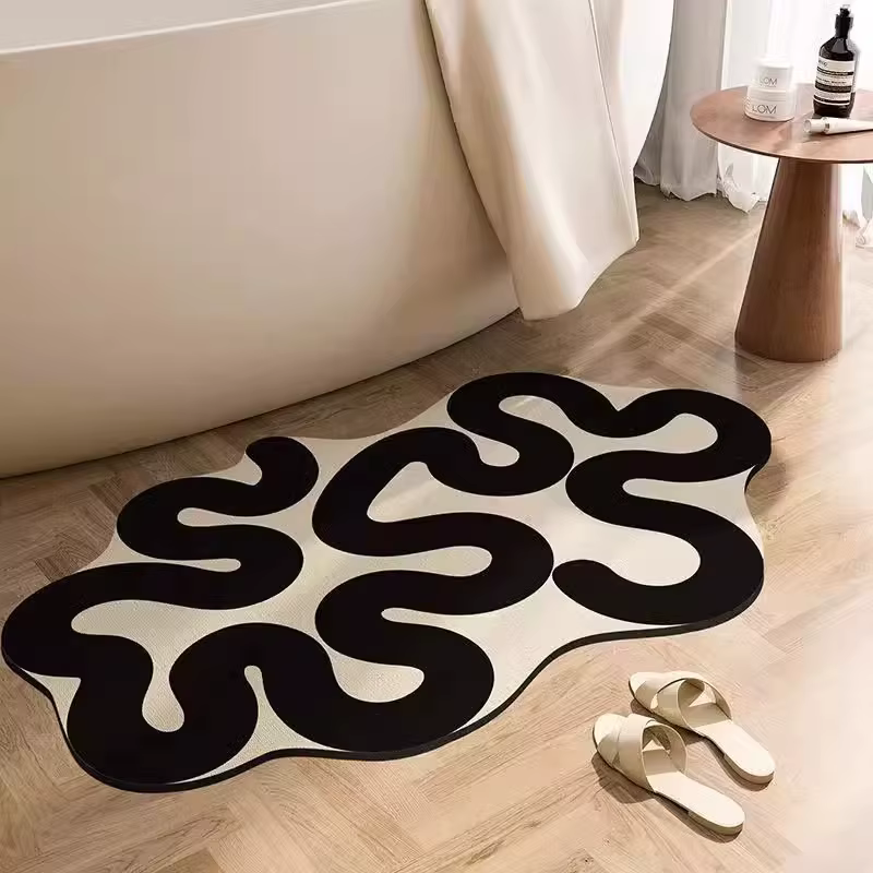 Tapis de sol doux pour salle de bain, tapis de sol absorbant pour toilettes, Table de lavage, tapis 