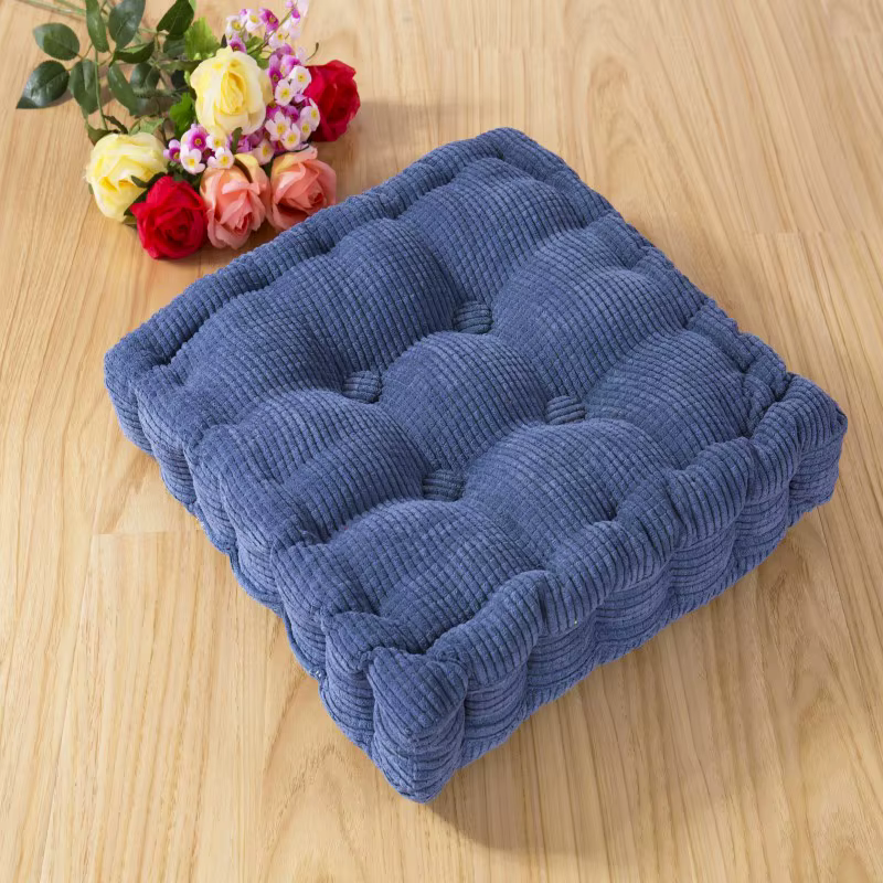 Coussin Long épais pour chaise de jardin, couleur unie, tapis de siège de maison, coussin de sol 55x