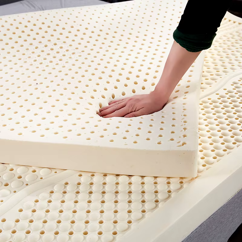 Matelas en latex naturel thaïlandais avec housse, 100% caoutchouc pur, lit de 1.8m, 1.5m d'épaisseur