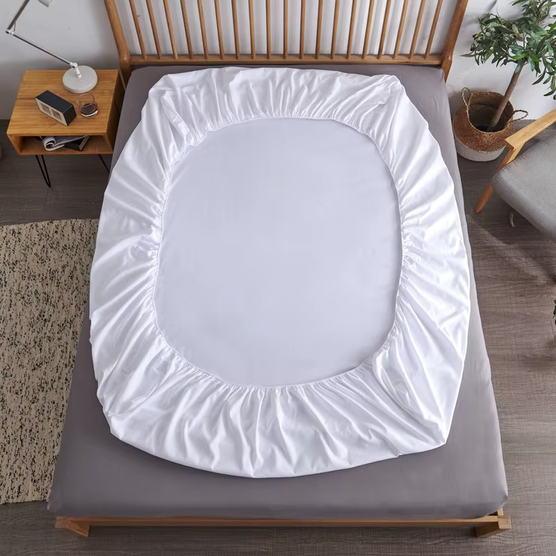 Drap-housse en coton avec bandes élastiques, housses de matelas réglables antidérapantes pour lit si