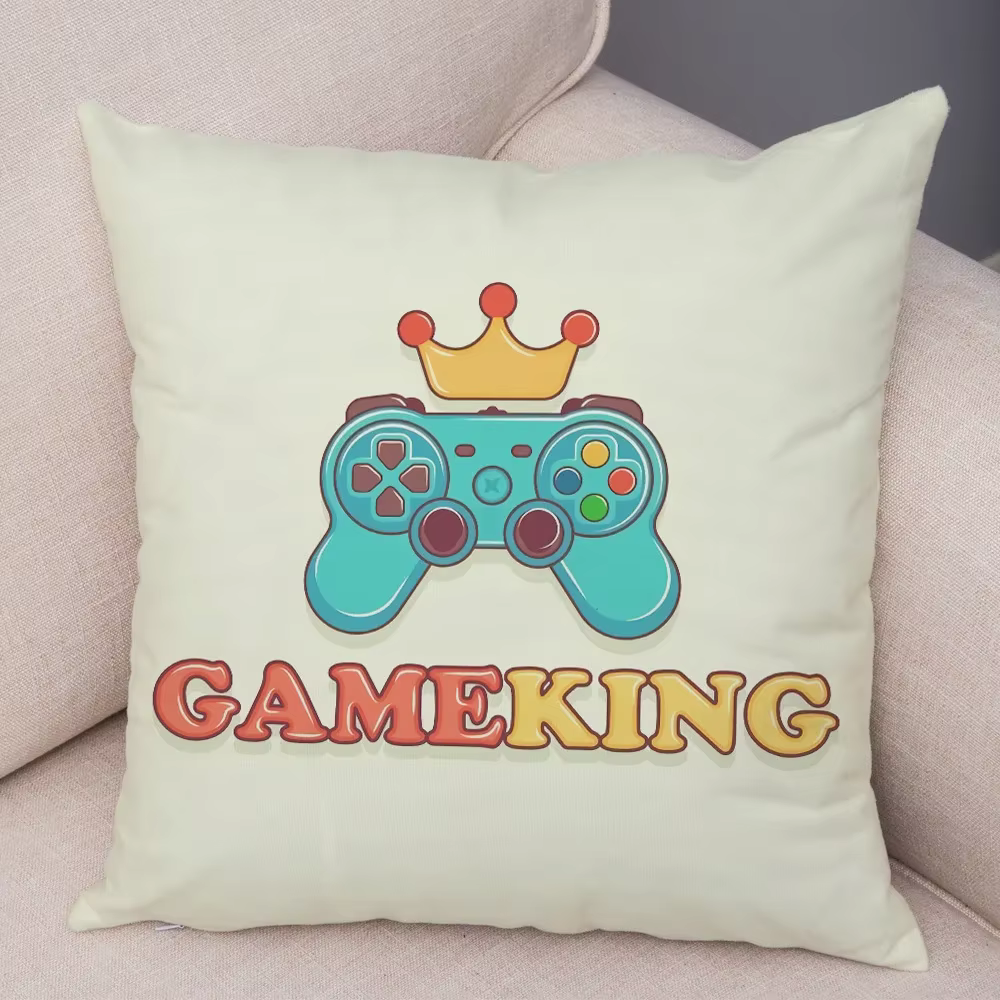 Taie d'oreiller série poignée éblouissante, décoration de salle de jeu, housse de coussin pour chamb