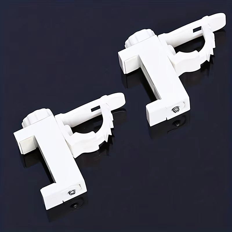 Supports de tringle à rideau peu encombrants, faciles à installer, crochets muraux en métal durables
