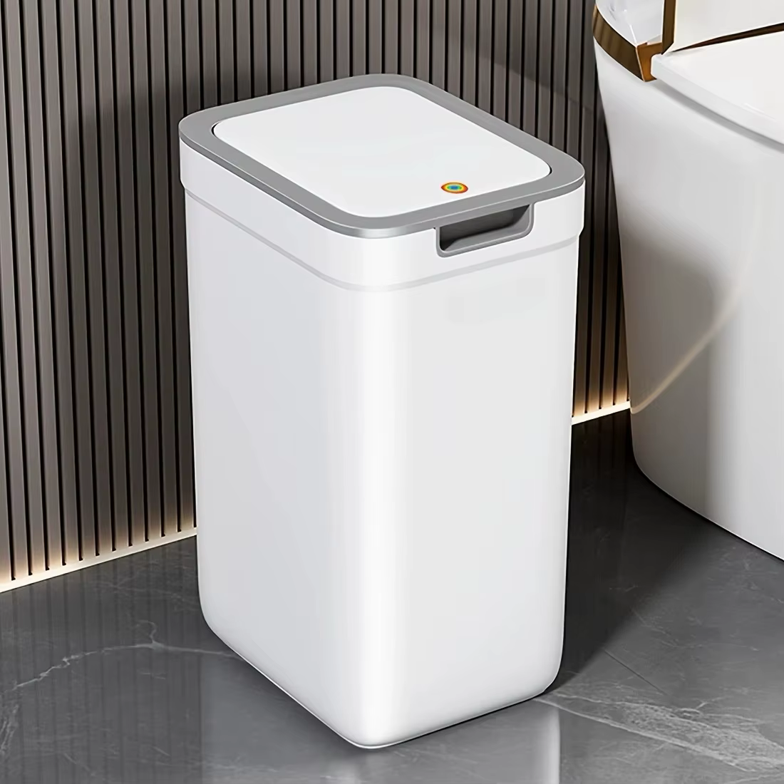 [Peutre de salle de bain sans contact] poubelle de salle de bain murale sans contact et scellage des