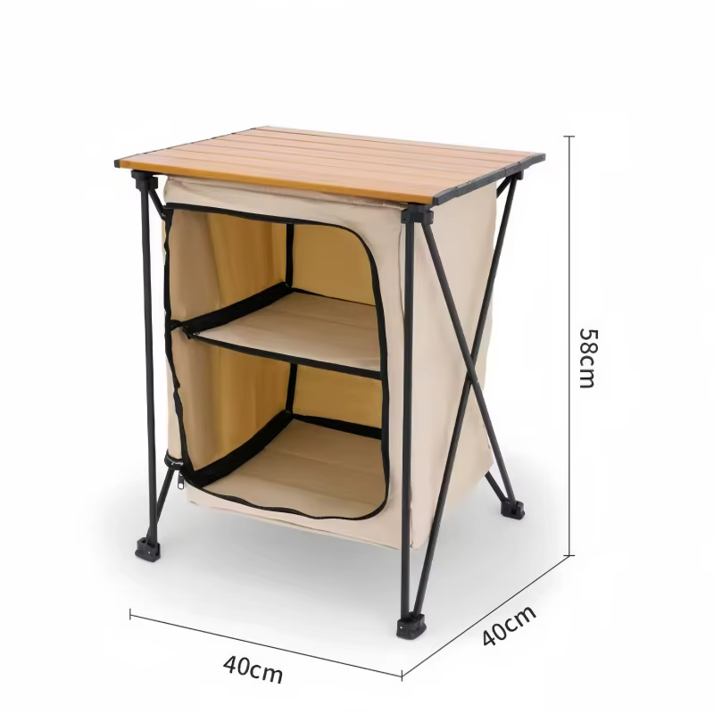 Table pliante d'extérieur, Portable, Camping pique-nique, léger, support de rangement multifonctionn