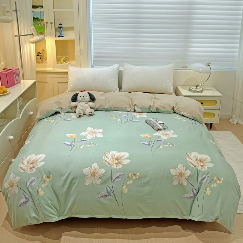 Housse de couette 100% coton, 1 pièce (sans taie d'oreiller), literie chaude et lourde, housse de co