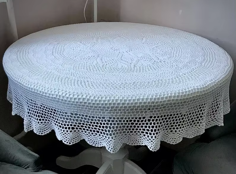 Nappe en coton au Crochet, faite à la main, Shabby Chic, multi-tailles, sous-verres Vintage au Croch