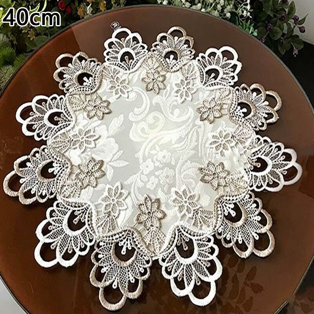Nappe ronde en dentelle florale, hôtel, Restaurant, Banquet, fête, Table ronde, couverture antisalis