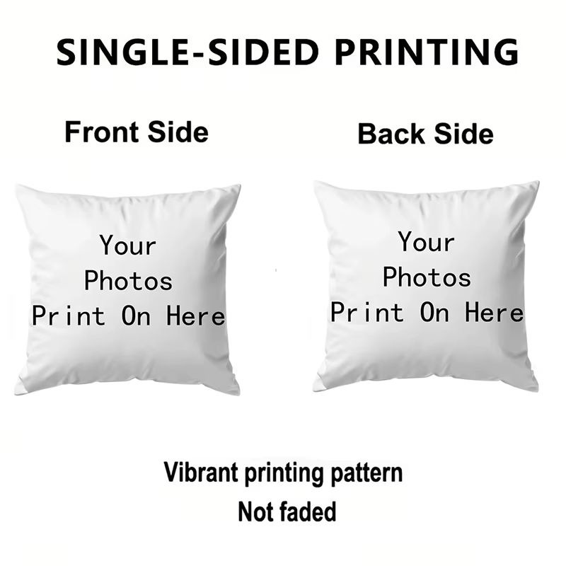 Housse de coussin personnalisée avec photo, logo personnalisé, coussin pour canapé, siège de voiture