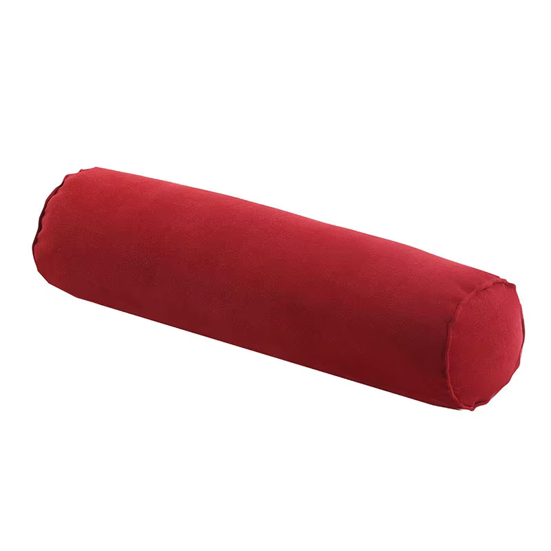 Taie d'oreiller ronde confortable, soutien du cou, du dos et du genou, housse de coussin longue pour