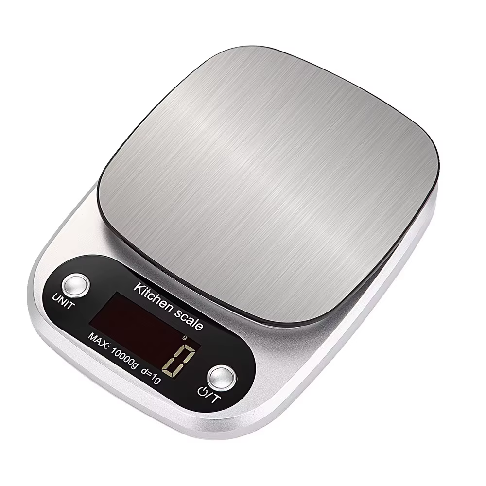 Balance de cuisine numérique 10kg/1g, haute précision, électronique, avec écran LCD, pour aliments,