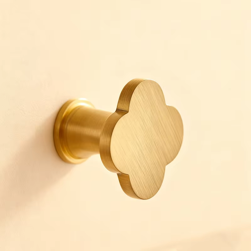 Poignées de meuble de cuisine en laiton brossé, poignées décoratives pour tiroirs, commodes, armoire