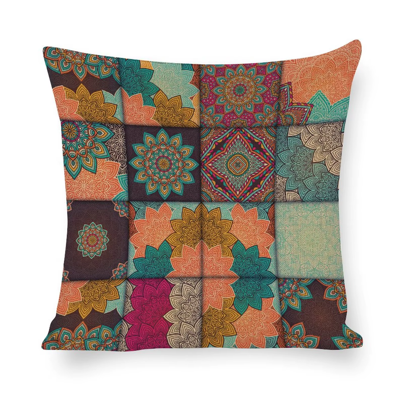 Nouveau Coussin lin 45*45 cm taie d'oreiller décor à la maison canapé oreiller coussin