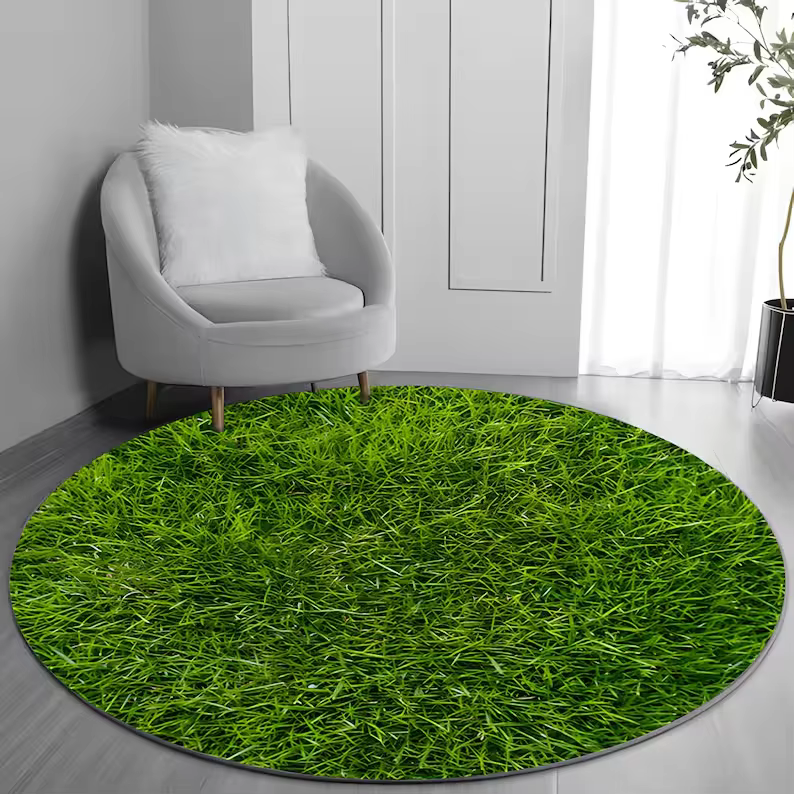 Tapis Poisson Koi Effet 3D, Tapis Animal Marin, Tapis de Crèche Vie Marine, Tapis Réaliste pour Déco