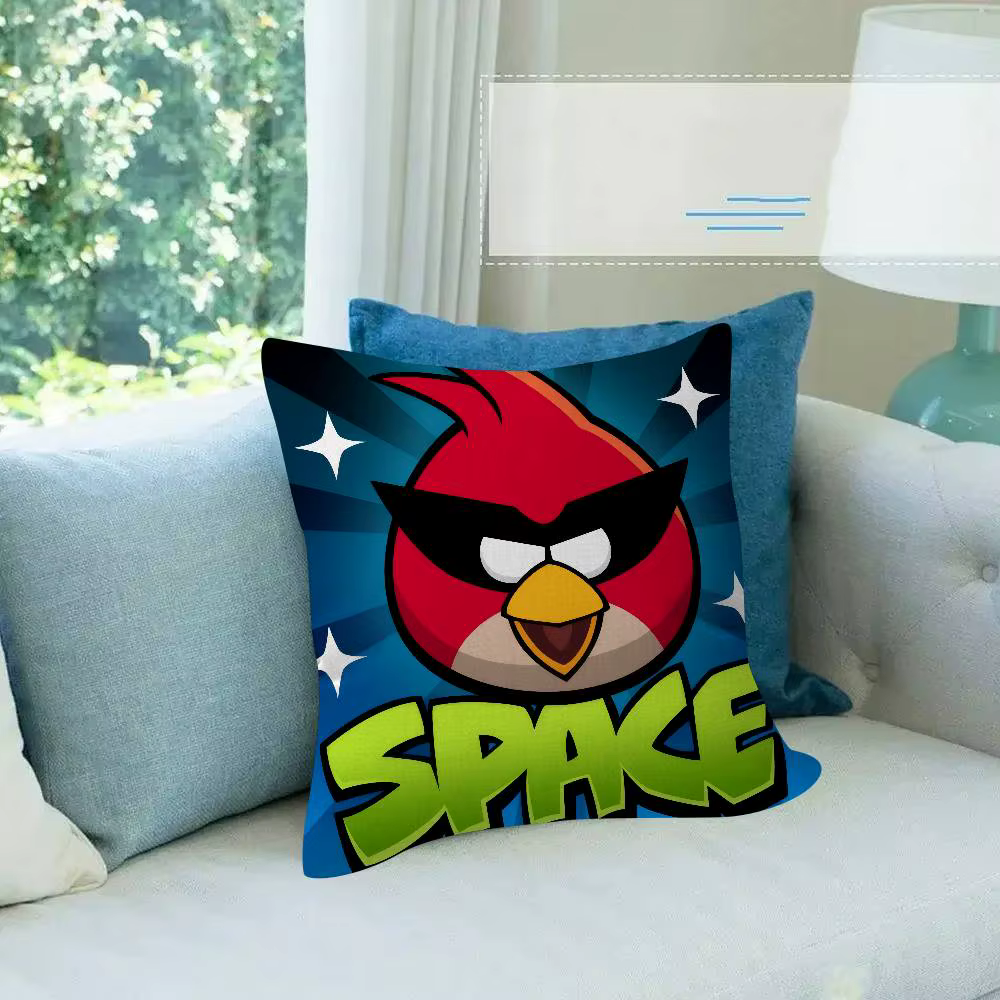 Housse de coussin A-A-Angry Birds, housse de coussin pour voiture, pour canapé, voiture, cadeau de n