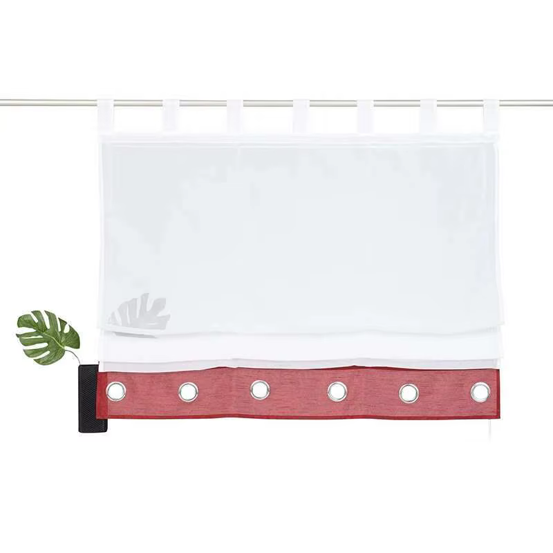 Rideau de fenêtre transparent pour chambre romaine, café, pour cuisine, salon, panneau de criblage e