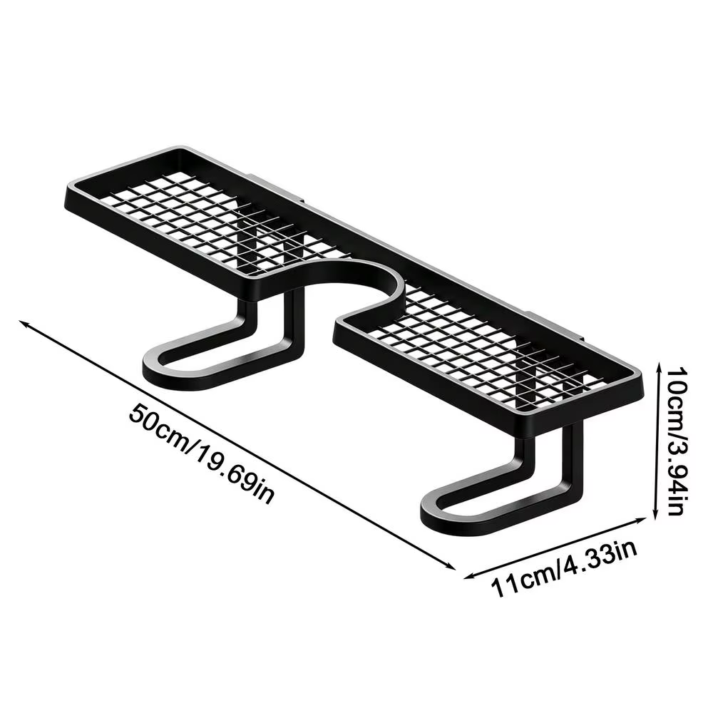 Étagère murale en U pour salle de bain, support flottant au-dessus de l'évier, organisateur de lavab