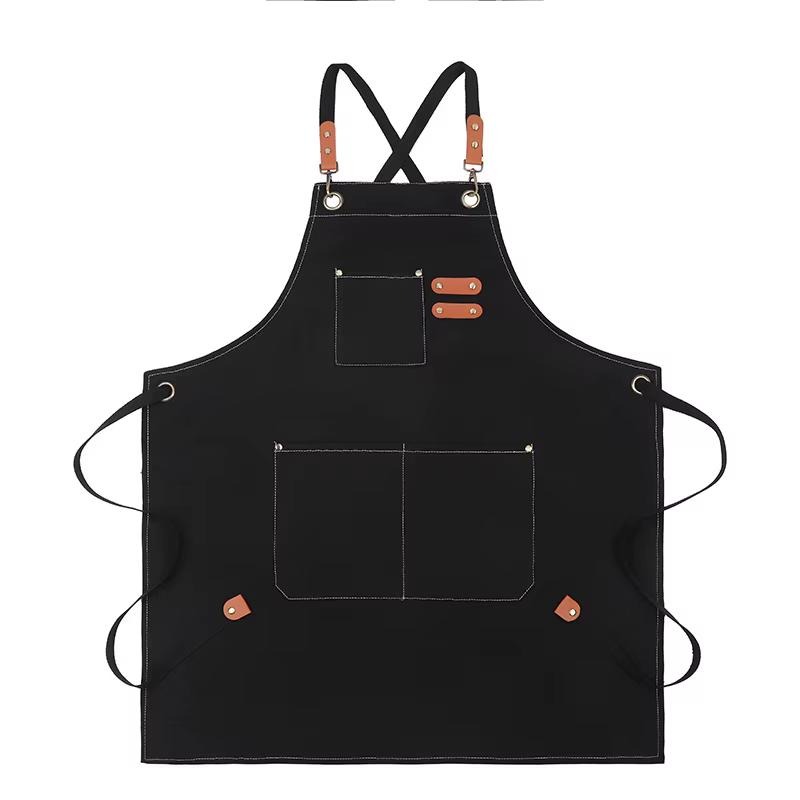Tabliers de cuisine en toile, mode femme et homme, tablier de travail de Chef, robe de travail de ja