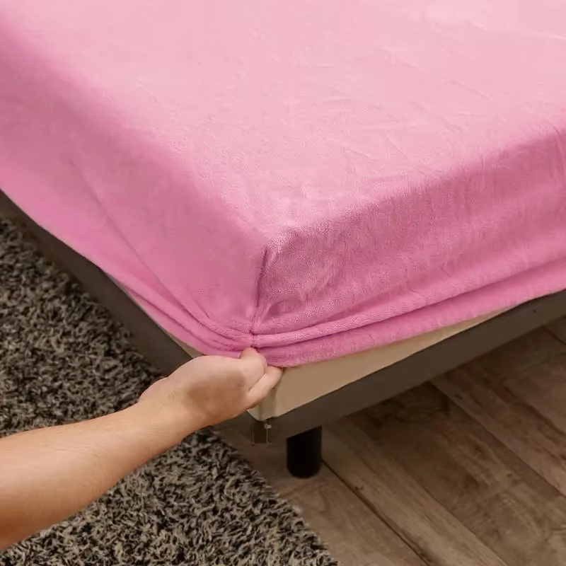 Drap-housse élastique chaud et optique, housse de matelas d'hiver réglable en glouton, linge de lit 