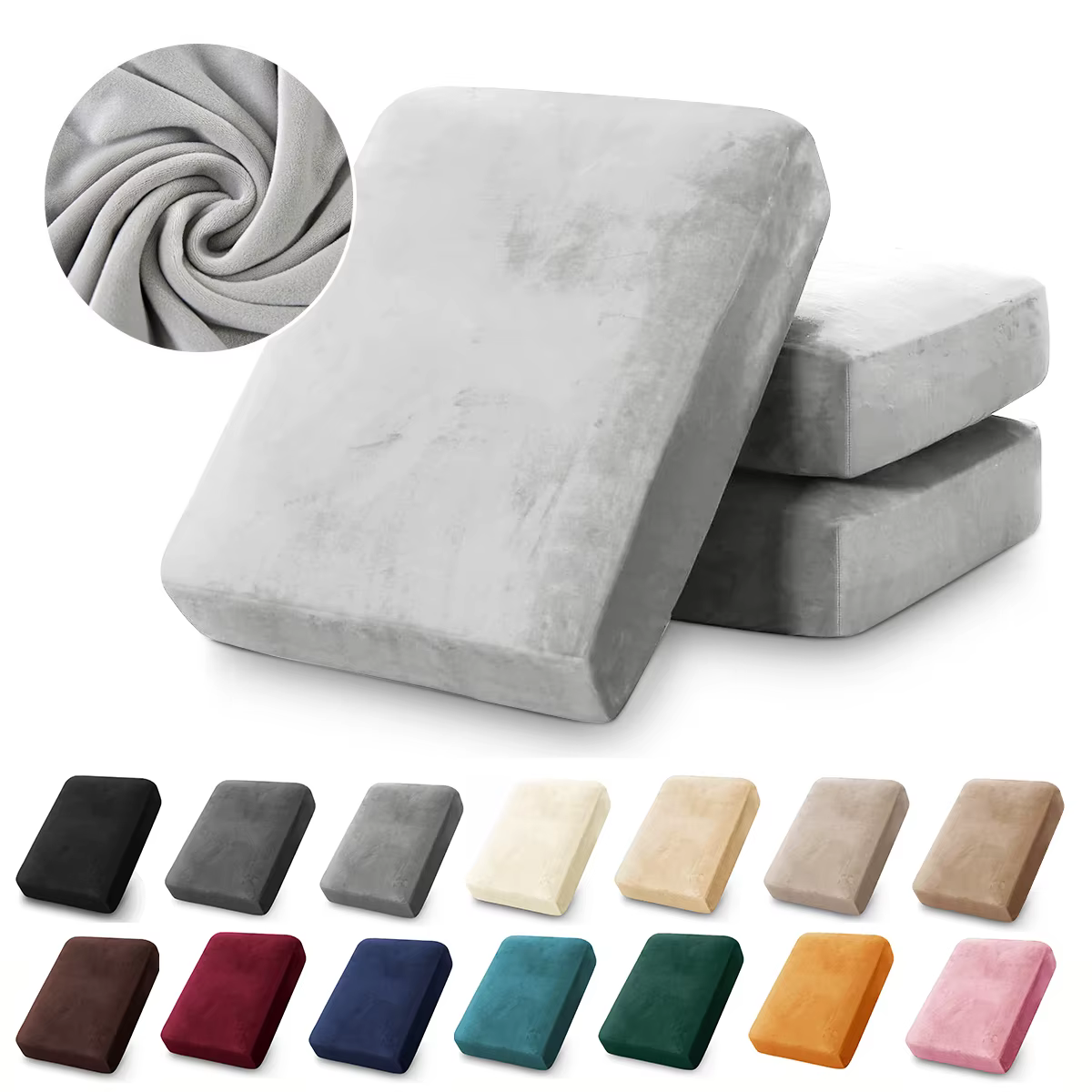 BRHUIXUE housses de coussin de canapé en velours pour salon housse de siège de canapé en peluche can