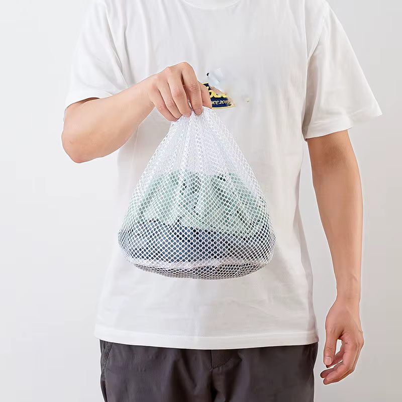 Grand sac de lavage en filet pour linge sale, soutien-gorge, chaussettes, sous-vêtements, chaussures