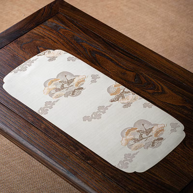 Torchon en Brocart Tissé Jacquard du Vermont, Fournitures de Cérémonie du Thé, en Coton et Lin, pour