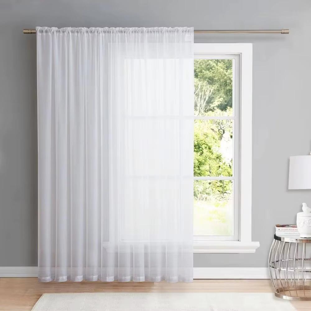 Rideau en Voile transparent personnalisé, en Tulle, pour fenêtre imprimée, Photo personnalisée, bric