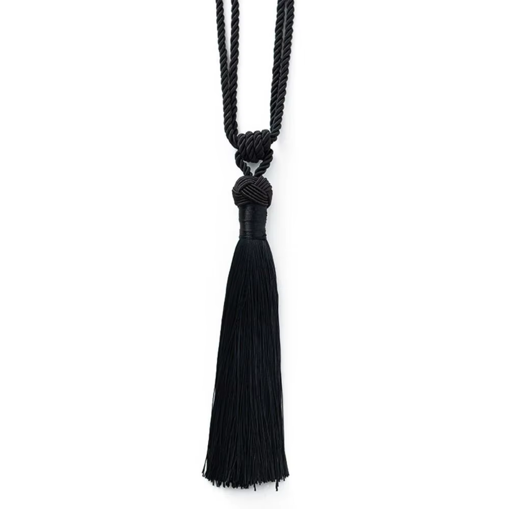 1 pièces pratique moderne grand tressé embrasses gland rideau corde cravate dos support sangle