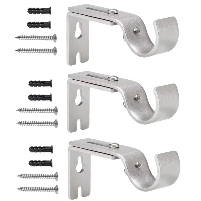 Supports de tringle à rideau réglables, Support de tringle Premium pour murs, supports de tringle à 
