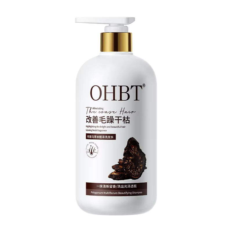 Shampooing pour salon de coiffure à base de plantes, 500 ml, qui transforme les cheveux blancs en no