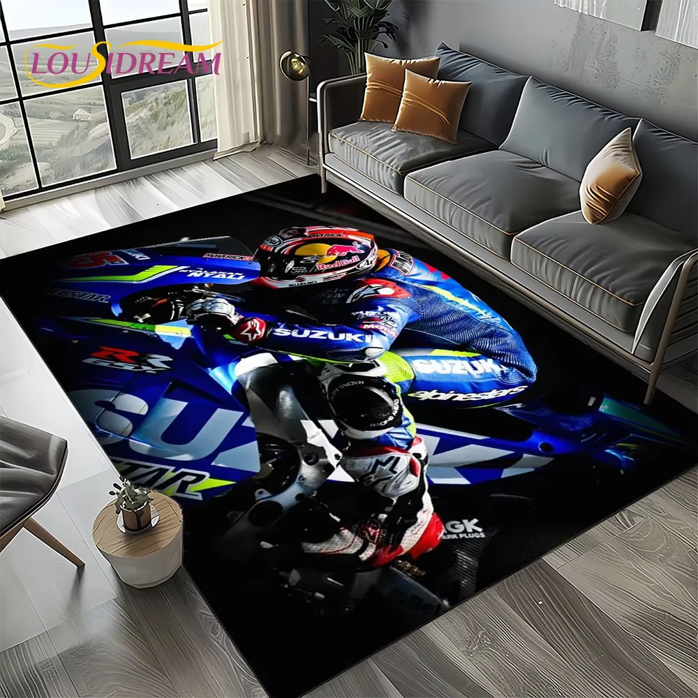 Tapis de sol 2025 Racing Car S-SUZUKI Logo Moto pour chambre, salon, décoration de canapé, tapis de 