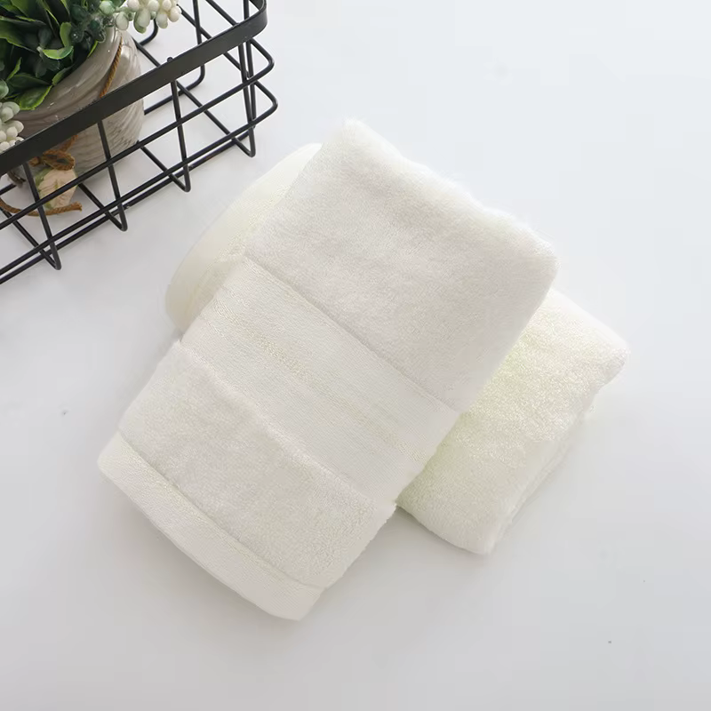 Serviettes de Bain de Luxe en Bambou Bleu 34x74cm 70x140cm Lot de 1/5/10 Pièces, Serviettes de Toile