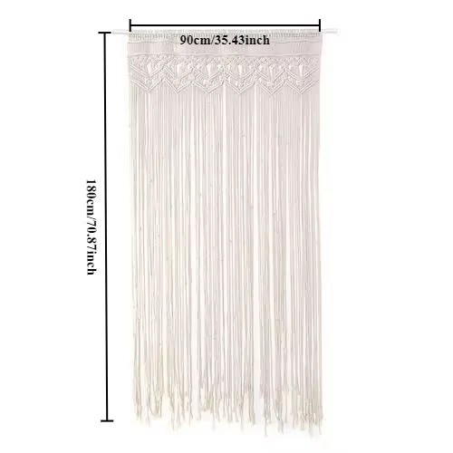 Rideau de porte en macramé tissé à la main, tapisserie murale bohème suspendue pour maison, fenêtre,