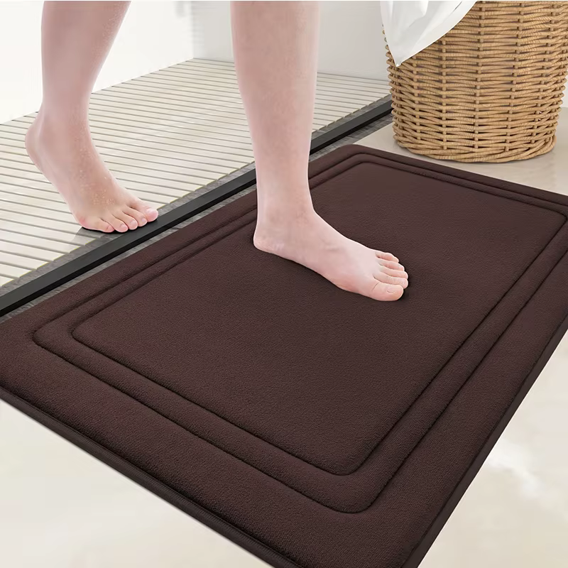Olanly – tapis absorbants pour salle de bain, mousse à mémoire de forme Ultra douce, tapis de douche