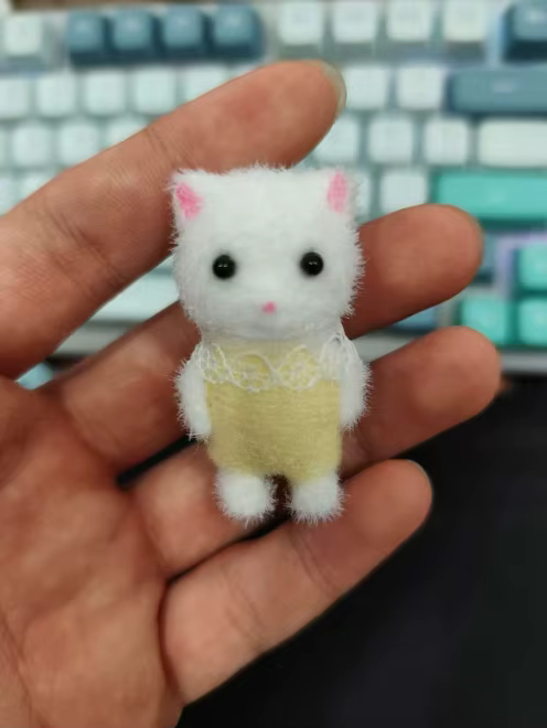 Peluche Xiaobiga style Caniche Persan, modèle de poupée, jouet de célébrité internet