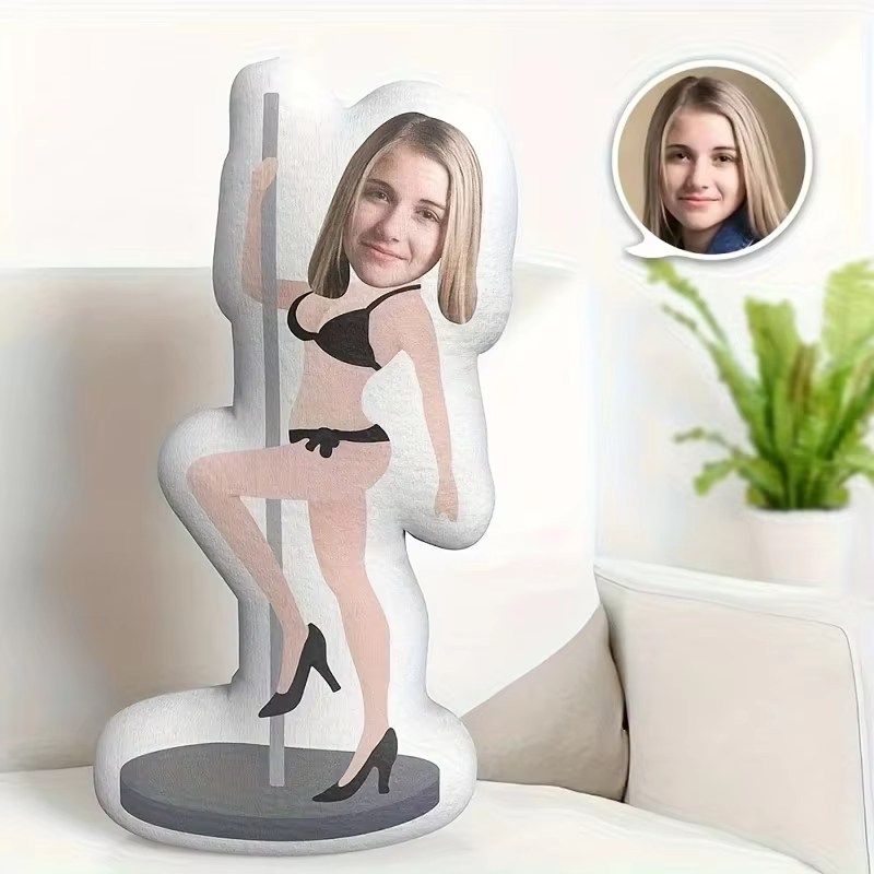 Coussin de danse mini sexy personnalisé, coussin photo personnalisé, design multifonctionnel, adapté