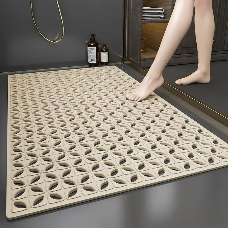 Tapis de bain imperméable et facile à nettoyer, antidérapant, Anti-chute, pour salle de bain, maison