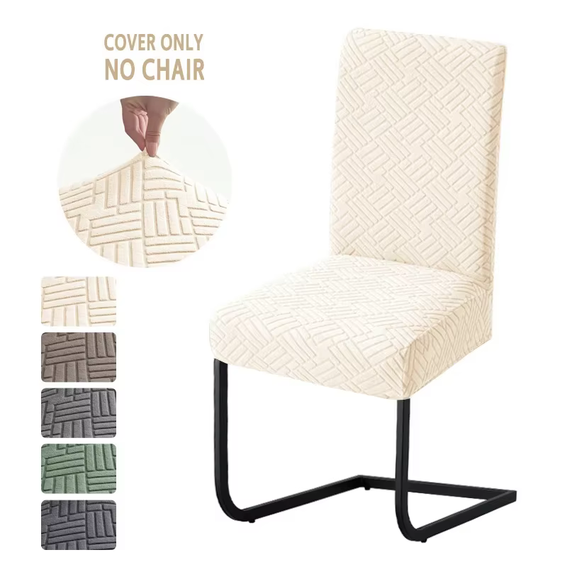 Housses de chaise de salle à manger en Jacquard, extensibles, pour Banquet, siège réglable et amovib
