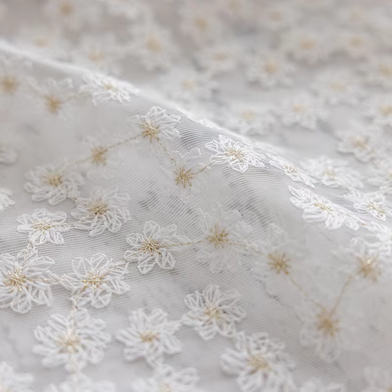 Rideaux modernes pour salon, salle à manger, chambre à coucher, petit écran de fenêtre brodé floral 