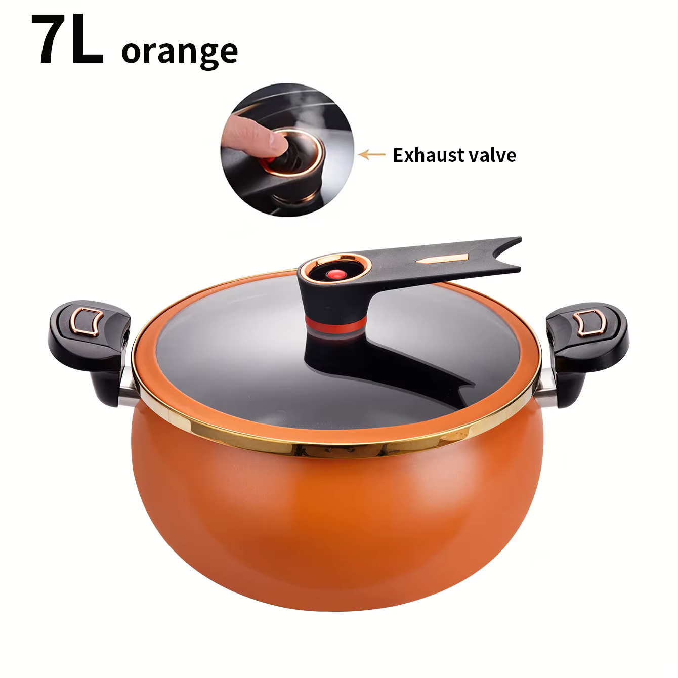 1 autocuiseur à micro-pression Fat Daddy, grande capacité de 7 L, 26 cm, adapté à un usage domestiqu