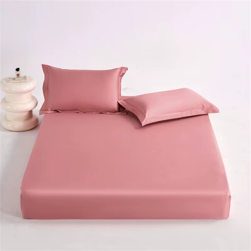 Draps de lit 100% coton égyptien, linge de lit pour la maison, drap-housse à 1000 fils avec bande él