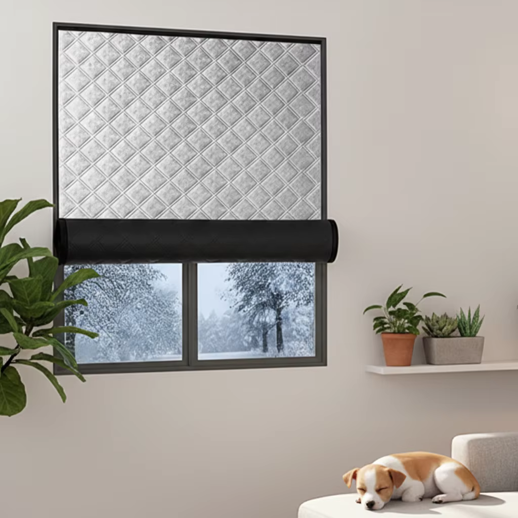 Rideaux thermiques toutes saisons – Conception double épaisse, coupe-vent et anti-bruit, pare-soleil