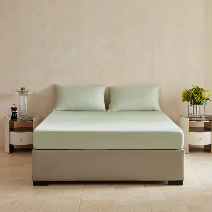 Drap-housse 100 % fibre de bambou, tailles Twin, Queen, King, couleur unie, antibactérien, rafraîchi