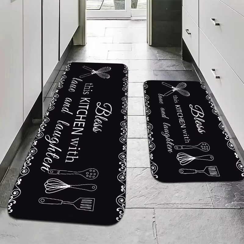 Tapis absorbant l'eau en éponge multi-usages, 1 pièce: cuisine, salle de bain, antidérapant, absorpt
