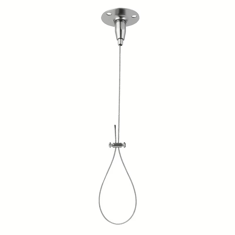 1 support de tringle à rideau/tringle de douche, support de suspension réglable pour plafond, adapté