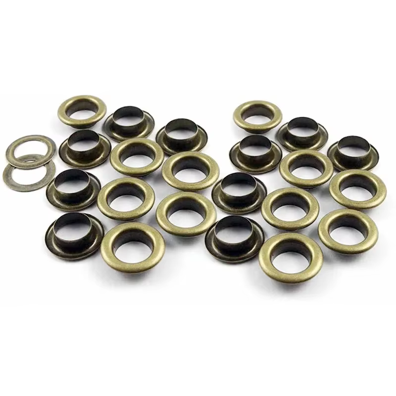 Œillets à œillets en laiton avec rondelles, kit d'outils de réglage, coupe-trou de moule, accessoire