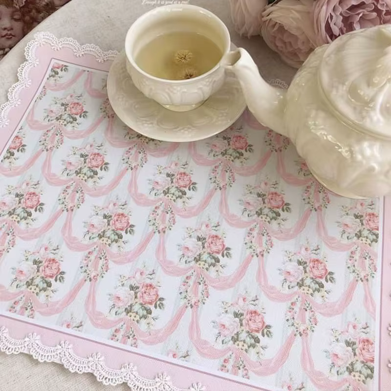 Napperon imprimé français, tapis de protection pour Table à manger, cuisine, maison, dessous de verr