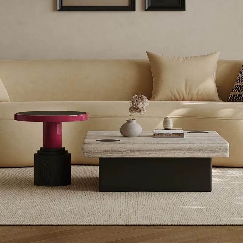 Table basse moderne pour salon, table de centre vintage pour canapés, table de salon pour couloir, M