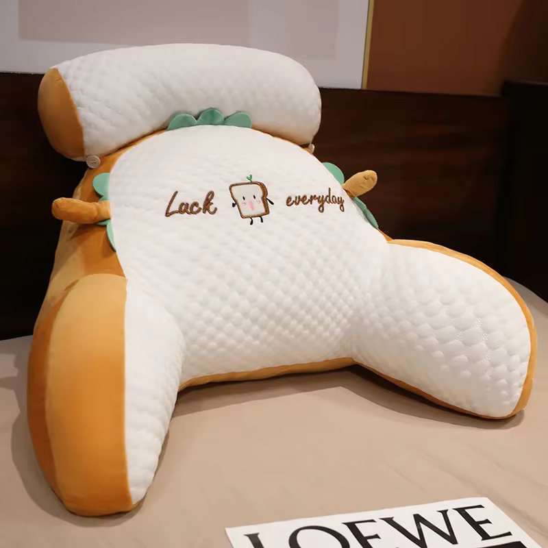 Oreiller de lecture ergonomique avec Support dorsal réglable, Support lombaire doux pour lit, canapé